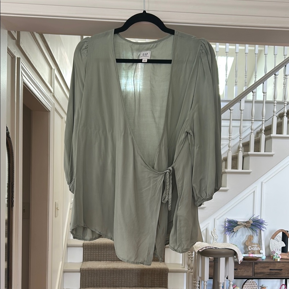 Gap Maternity to Nursing Wrap Top